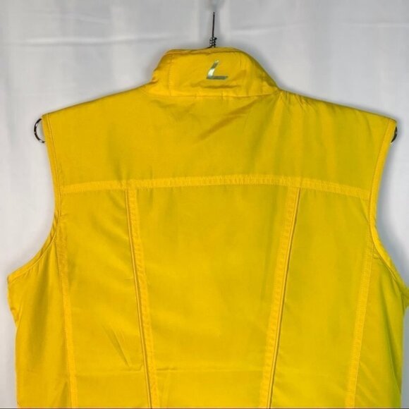 COLUTHA YELLOW SLEEVELESS WINDBREAKER SPRING OUTDOOR JACKET WOMEN SIZE SMALL - Picture 5 of 15